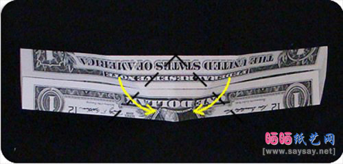 美元折纸头像钻石戒指的方法步骤15-www.saybb.net