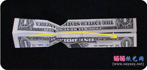 美元折纸头像钻石戒指的方法步骤23-www.saybb.net