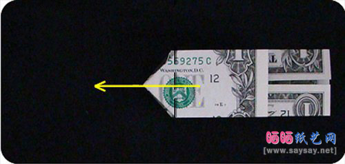 美元折纸头像钻石戒指的方法步骤6-www.saybb.net