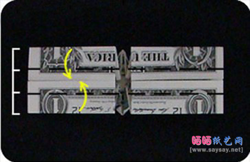 美元折纸头像钻石戒指的方法步骤11-www.saybb.net