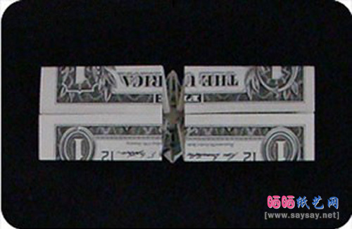 美元折纸头像钻石戒指的方法步骤10-www.saybb.net