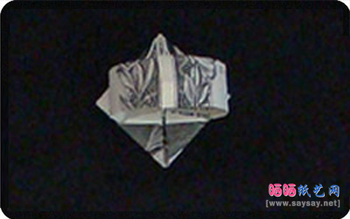 美元折纸头像钻石戒指的方法步骤14-www.saybb.net