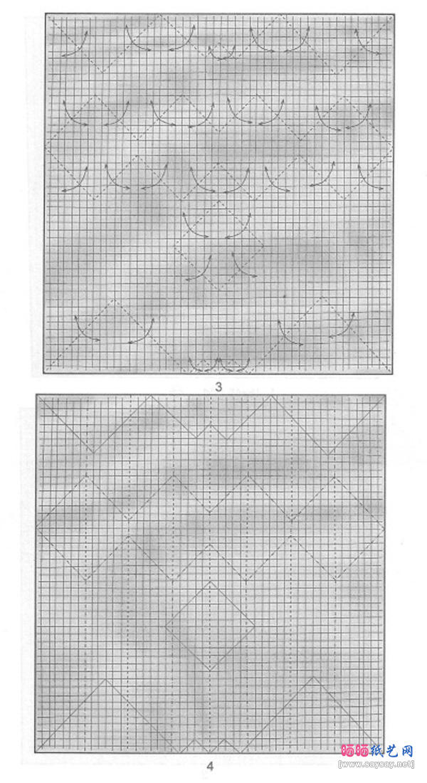 飞行竹节虫手工折纸教程步骤3-www.saybb.net