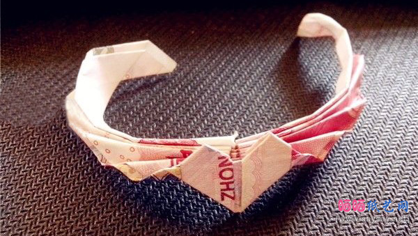 百元人民币折飞翔的心戒指图文教程步骤13-www.saybb.net