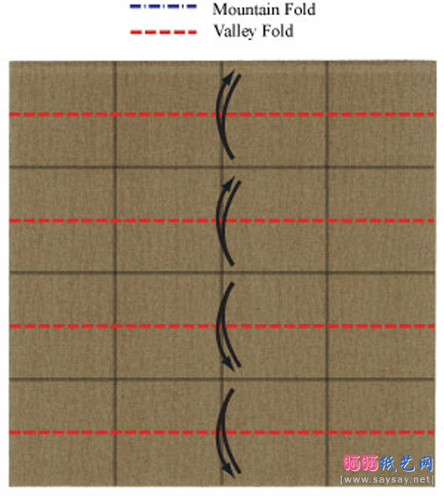 酷炫的女巫扫帚手工折纸图文教程步骤5-www.saybb.net