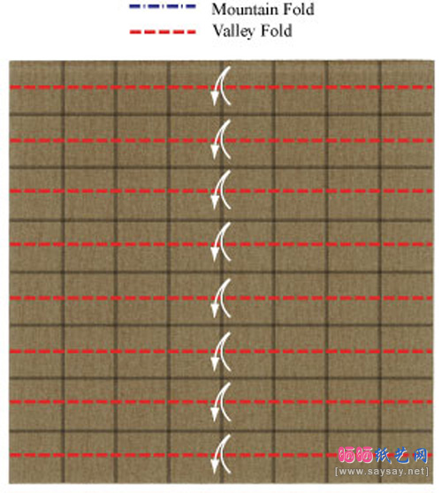 酷炫的女巫扫帚手工折纸图文教程步骤7-www.saybb.net