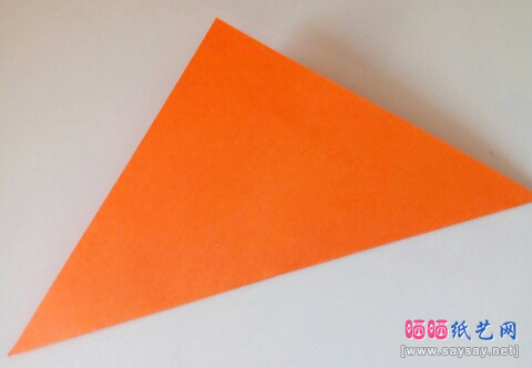 儿童折纸教程小水壶的折法实拍图片步骤2-www.saybb.net