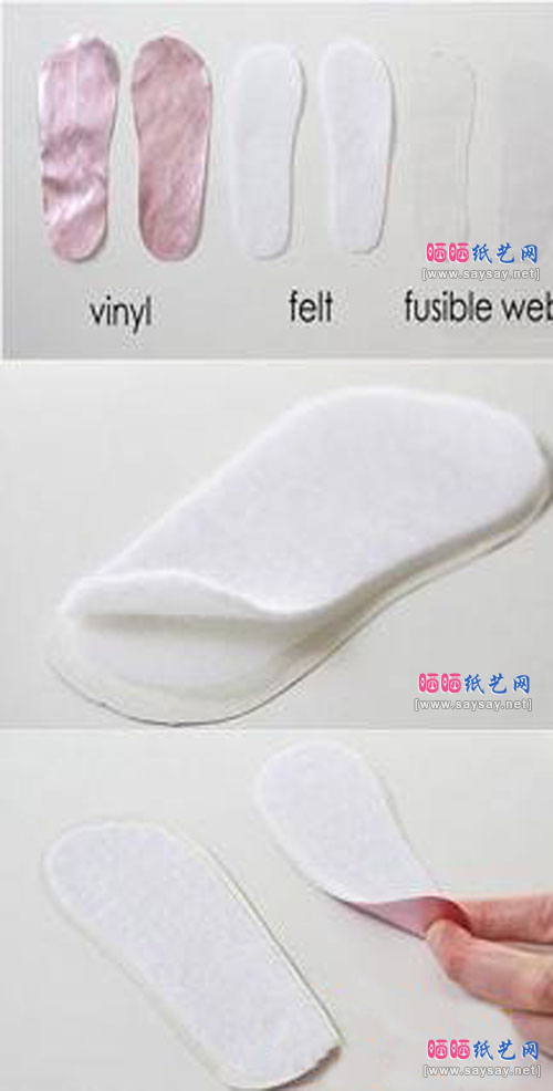 旧皮革手工制作精美婴儿凉鞋步骤1-www.saybb.net