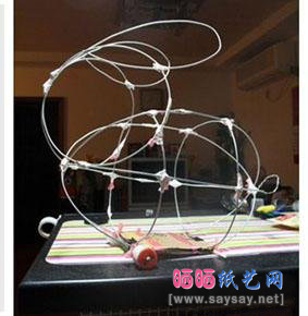 可爱的兔子灯笼手工制作教程步骤2-www.saybb.net