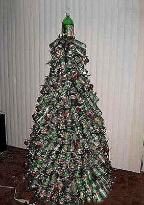 废弃易拉罐制作大型圣诞树步骤4-www.saybb.net