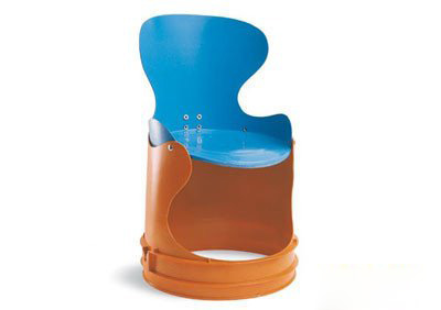 油漆桶废物利用制作儿童椅