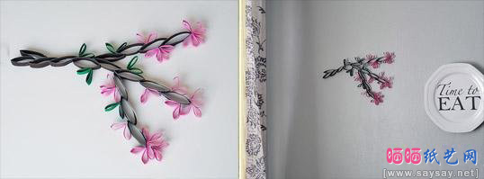 纸筒diy立体花朵装饰墙步骤2-www.saybb.net