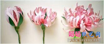菊花制作,手工制作纸艺花制作教程