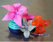 Kalei Anne Lundberg杜鹃花折纸图解教程