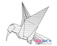 蜂鸟折纸教程图解