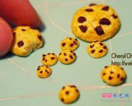 香甜的曲奇饼干软陶泥手工制作教程