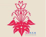 仙客来剪纸方法 花卉剪纸教程大全