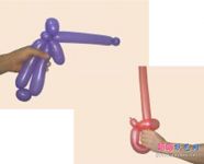 魔术气球制作手枪与海盗刀的造型做法教程