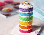 超轻粘仿真多层生日蛋糕软陶手工制作教程