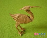 钟富祥手工折纸小白鹭的折法图谱教程