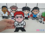 灌篮高手系列拼豆画制作成品图欣赏