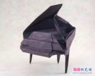 充满艺术的三角钢琴折纸图谱教程